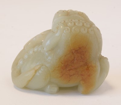 Lot 473 - Chinese carved Jade Buddhist lion