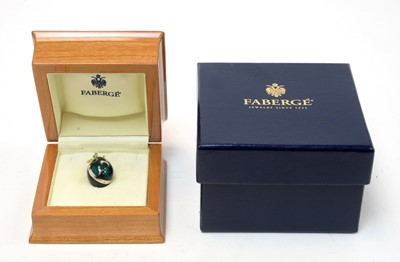 Lot 141 - Faberge: an 18ct white gold limited edition egg pendant