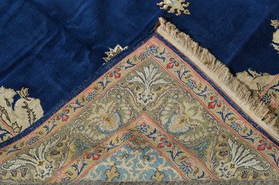 Lot 673 - A part silk Qum carpet