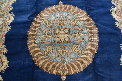 Lot 673 - A part silk Qum carpet