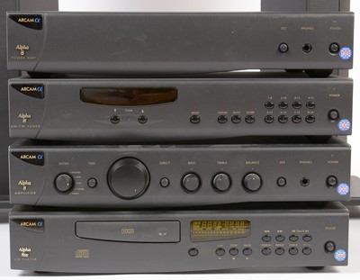 Lot 440 - An Arcam Alpha 8 four-piece hi-fi system and Ruark speakers.