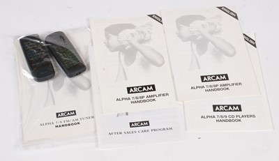 Lot 440 - An Arcam Alpha 8 four-piece hi-fi system and Ruark speakers.