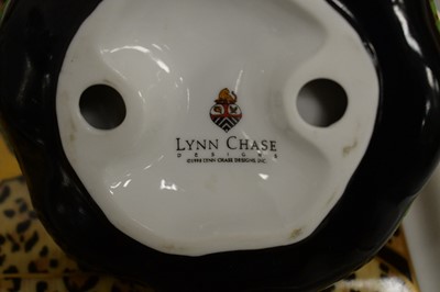 Lot 434 - A selection of Lynn Chase Design jaguar ceramics.