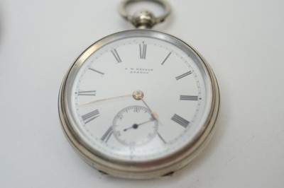 Lot 172 - Three silver cased open faced pocket watches