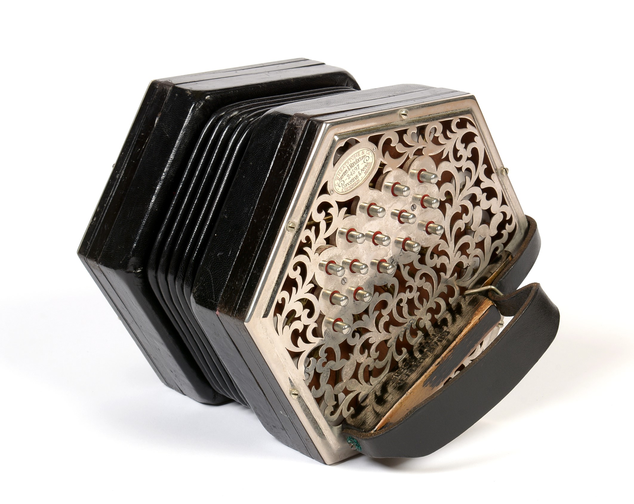 楽器 C/G Anglo Concertina Wheatstone 40 button 4736 - Frosted Mahogany Stagi W-40-MS Anglo Concertina CG M 40
