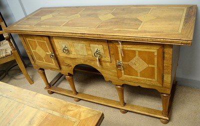 Lot 27 - A Barker and Stonehouse Flagstone dining room suite.