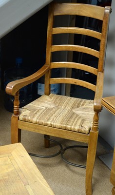 Lot 27 - A Barker and Stonehouse Flagstone dining room suite.
