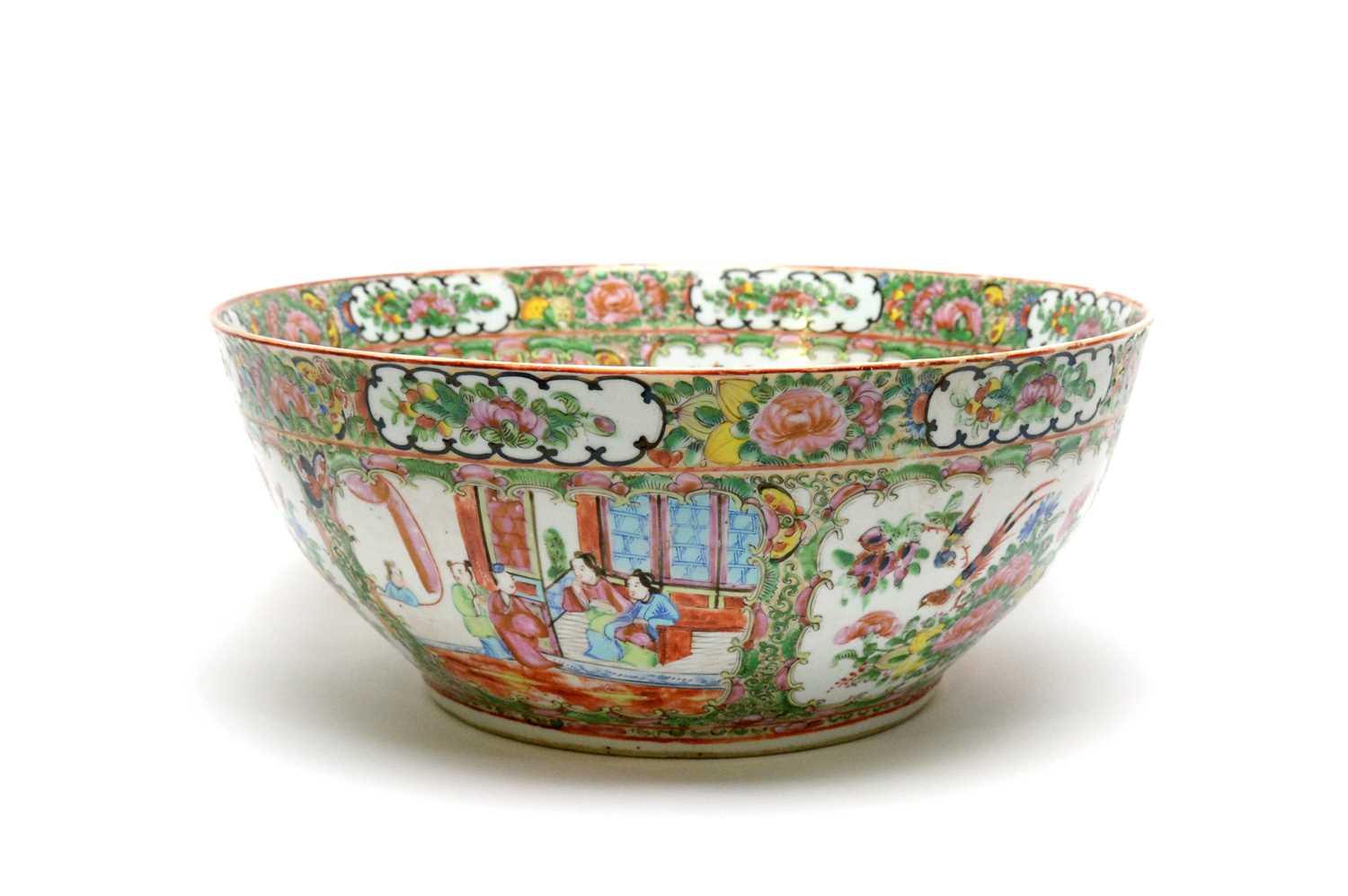 Lot 731 - A late 19th Century Chinese punch bowl.