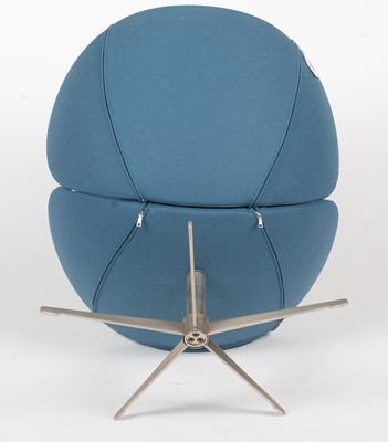 Lot 326 - BoConcept 'Shelly' armchair in teal blue upholstery