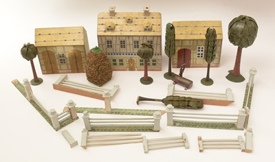 Lot 32 - Erzgebirge farmyard including animals, people, buildings and others
