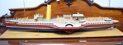 Lot 440 - A scratch-built scale model of the Paddle Steamer Duchess of Fife