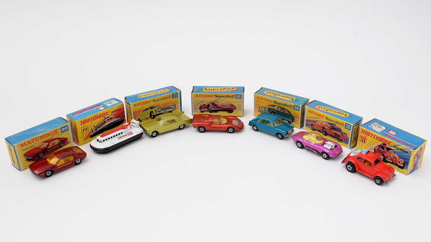 Lot 43 - Seven Matchbox Superfast diecast vehicles