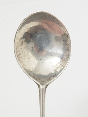 Lot 28 - A rare medieval silver acorn knop spoon.