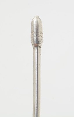 Lot 28 - A rare medieval silver acorn knop spoon.