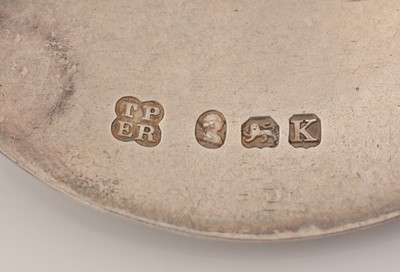 Lot 269 - Three silver wine labels, various styles and makers.