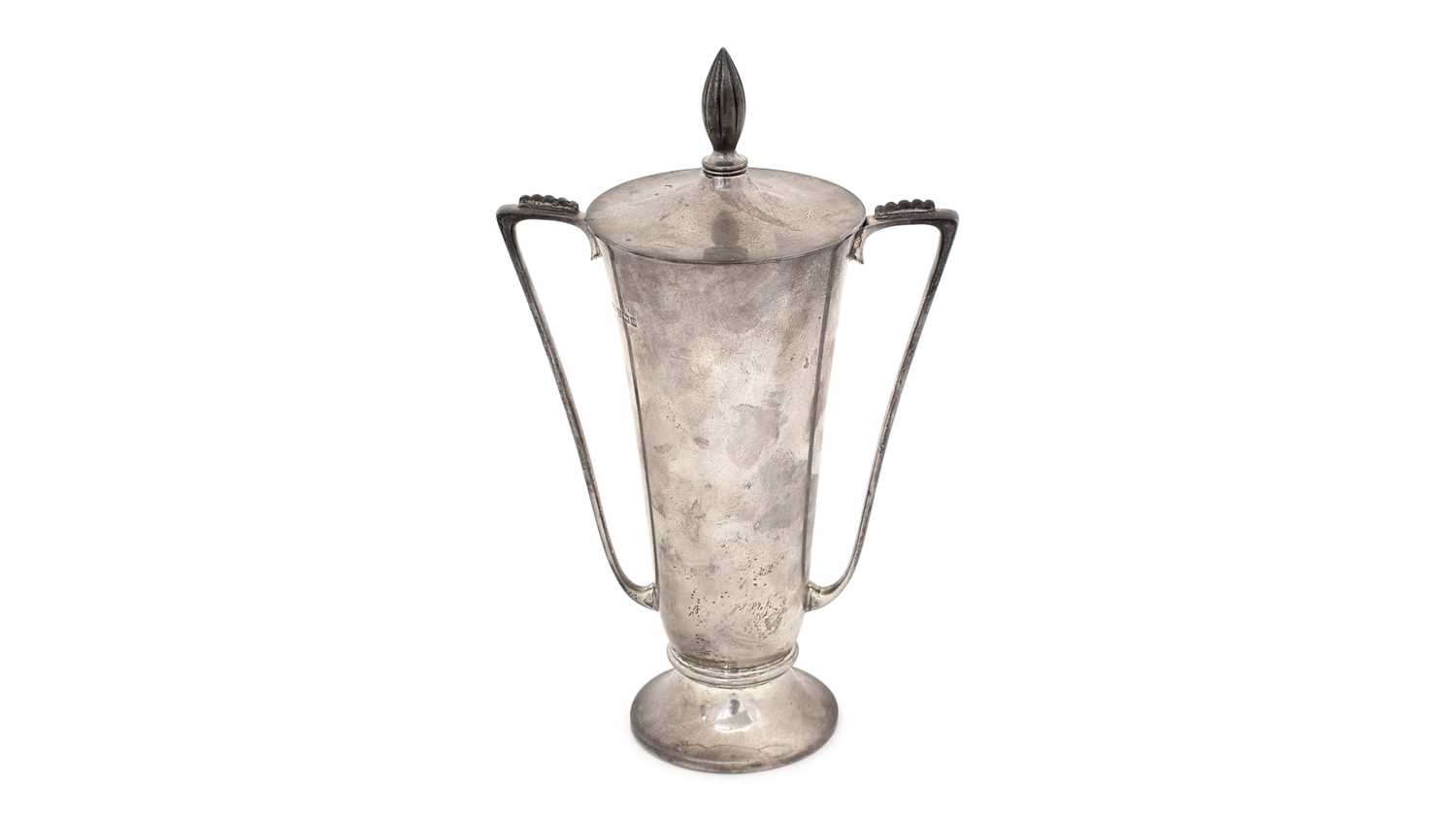 Lot 223 - An Elizabeth II silver Art Deco revival cup and cover.