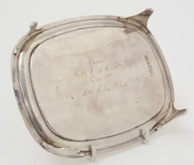 Lot 26 - A George III silver four-piece tea service.