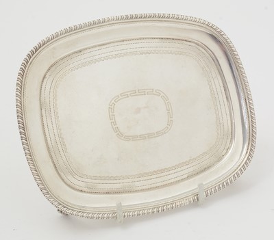 Lot 26 - A George III silver four-piece tea service.