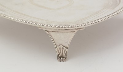 Lot 26 - A George III silver four-piece tea service.