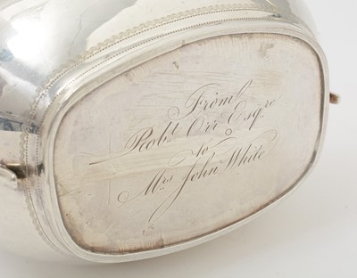 Lot 26 - A George III silver four-piece tea service.