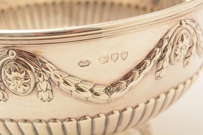 Lot 49 - A late Victorian silver circular rose bowl