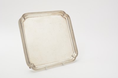 Lot 11 - An art deco three-piece silver tea set