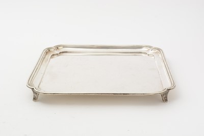 Lot 11 - An art deco three-piece silver tea set