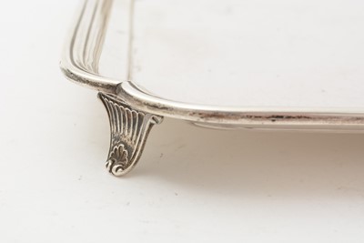 Lot 11 - An art deco three-piece silver tea set