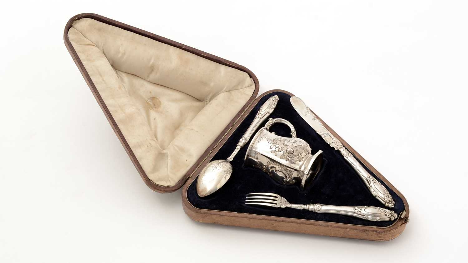 Lot 47 - A Victorian silver christening set