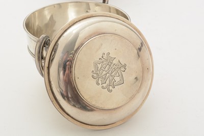 Lot 70 - A matched pair of Edwardian George V silver two handled cups