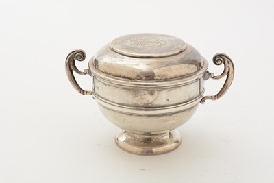 Lot 70 - A matched pair of Edwardian George V silver two handled cups