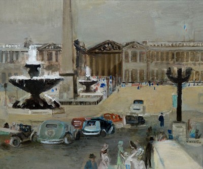 Lot 1023 - Raymond Kanelba - Concorde Obelisk, Paris | oil