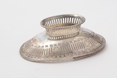 Lot 33 - A George III silver wine coaster