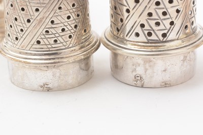 Lot 35 - An assembled silver condiment set