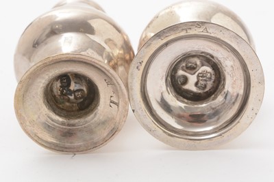 Lot 35 - An assembled silver condiment set