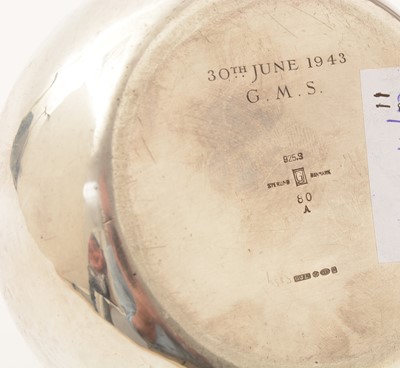 Lot 105 - A mid-20th Century Danish silver teapot