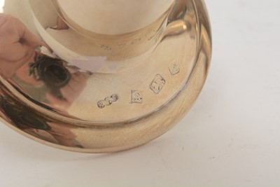 Lot 15 - A pair of Elizabeth II dwarf candlesticks