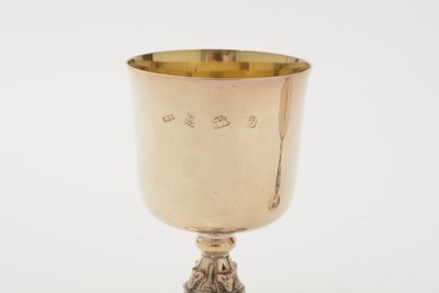Lot 16 - A pair of Elizabeth II silver wire goblets