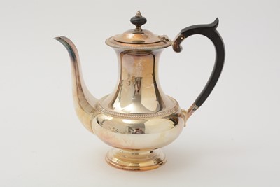 Lot 17 - An Elizabeth II silver four-piece tea and coffee service