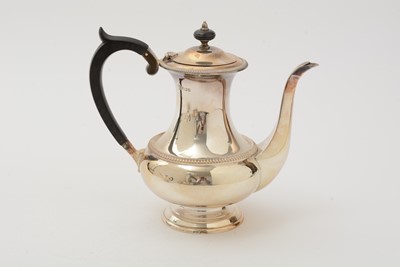 Lot 17 - An Elizabeth II silver four-piece tea and coffee service