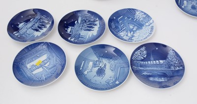 Lot 718 - Bing and Grondahl Copenhagen commemorative Christmas plates