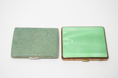 Lot 57 - 1930s powder compacts and cigarette cases, including a George V Silver Jubilee commemorative