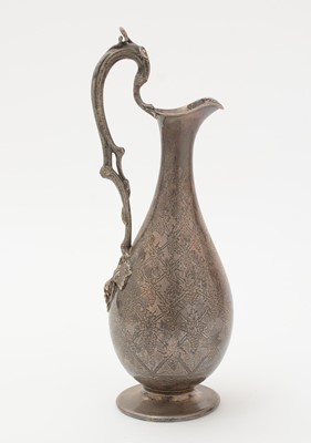Lot 91 - A  late Victorian silver ewer