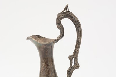 Lot 91 - A  late Victorian silver ewer