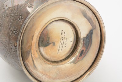 Lot 91 - A  late Victorian silver ewer