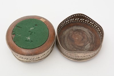Lot 93 - George III Irish silver wine coaster; and an Edwardian silver wine coaster