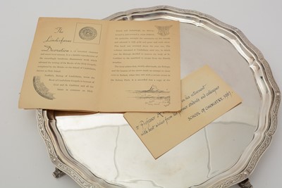 Lot 24 - Elizabeth II silver salver