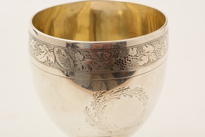 Lot 38 - A George III silver provincial goblet