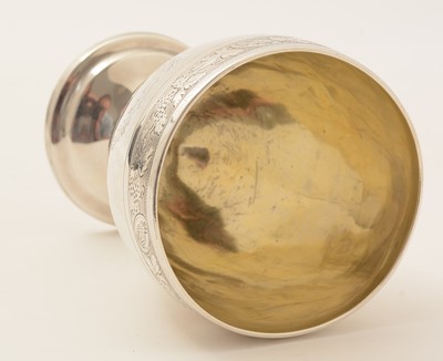 Lot 38 - A George III silver provincial goblet