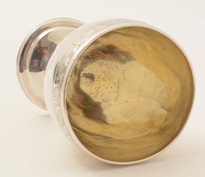 Lot 38 - A George III silver provincial goblet
